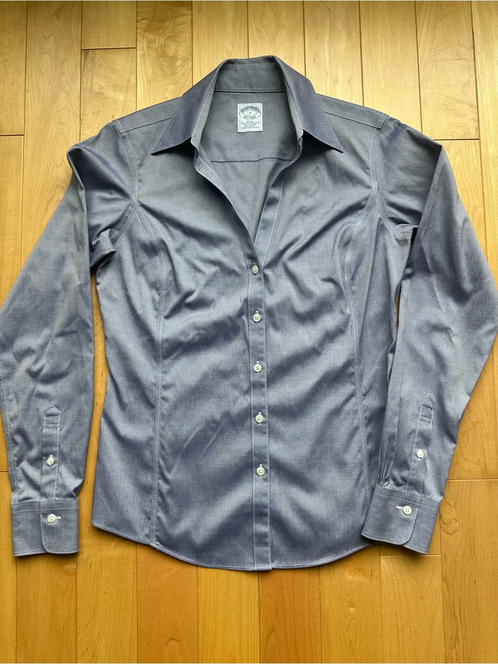 Brooks Brothers Women’s Dress Shirt - Gray Blue